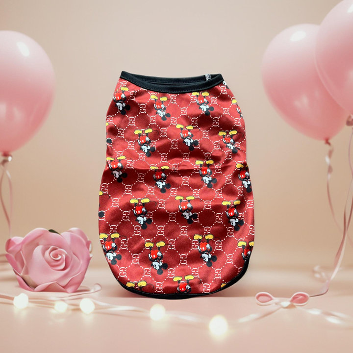 Áo Thun Ba Lỗ Hình Chuột Mickey Thông Hơi Siêu Dễ Thương Từ 1-5kg Dành Cho Thú Cưng Chó Mèo