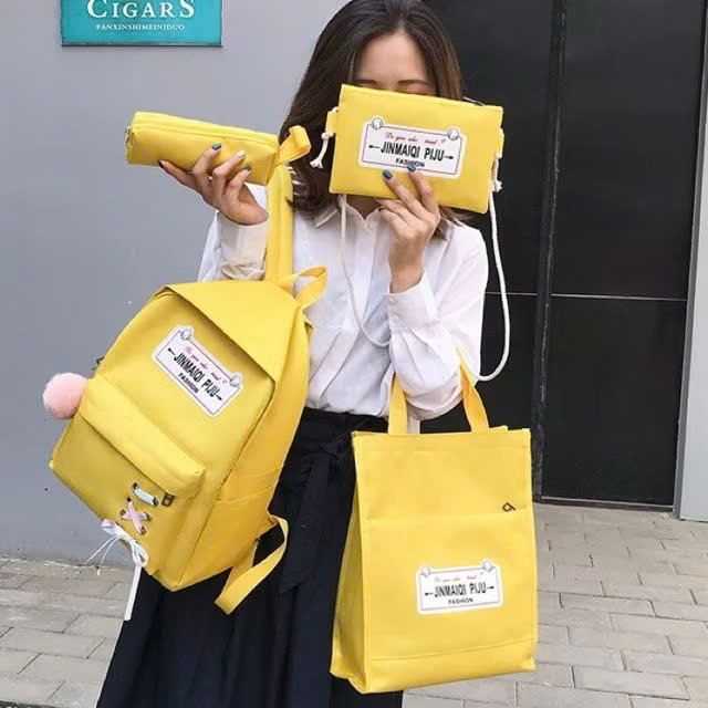 Set Balo 4 Món Piju Thắt Nơ St74lh-nana House