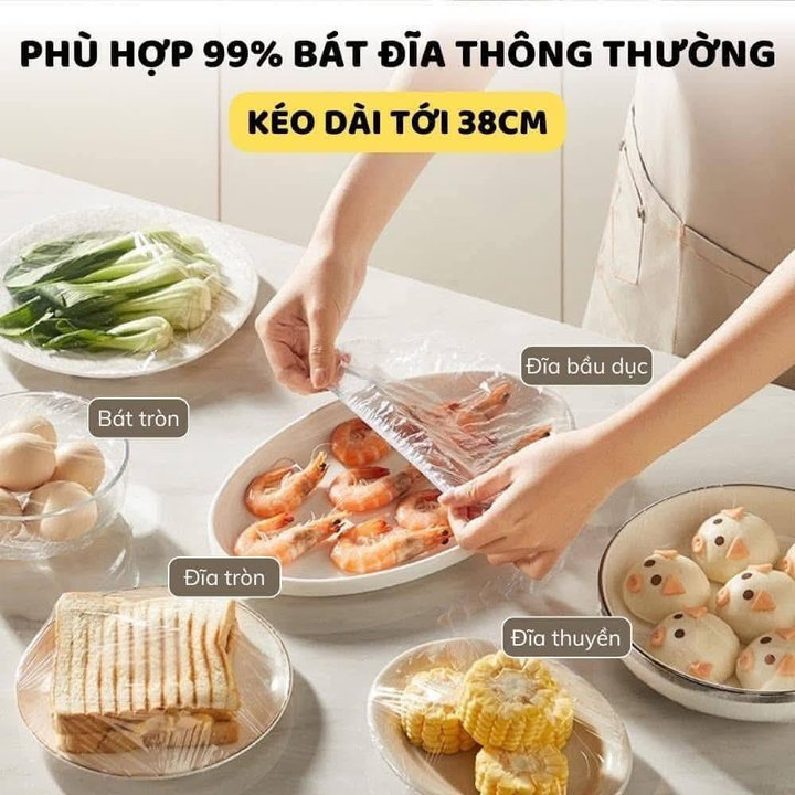 Túi 100 Màng Bọc Thực Phẩm Rút Tiện Lợi