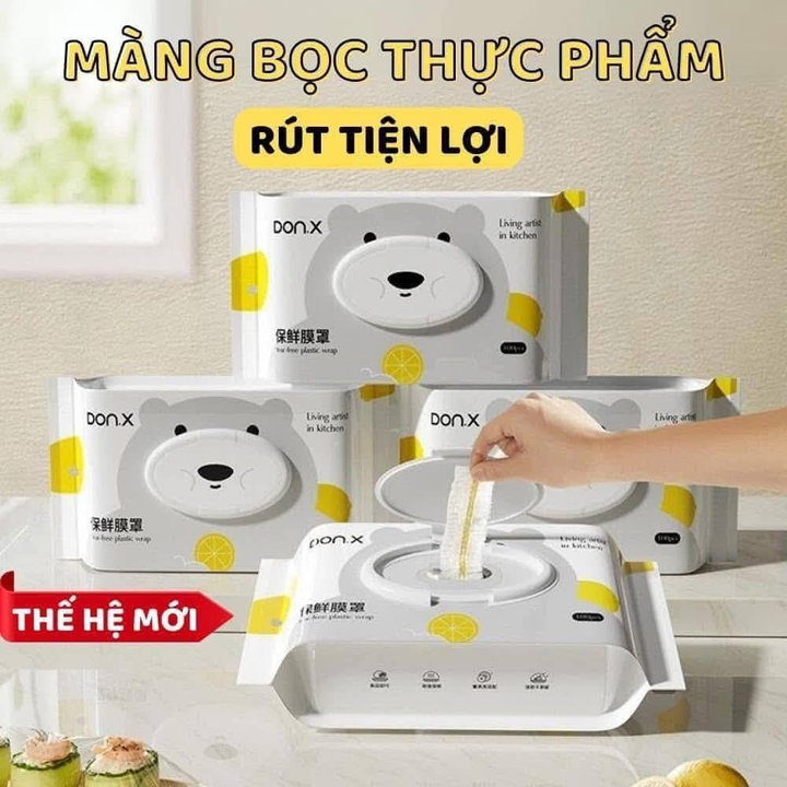 Túi 100 Màng Bọc Thực Phẩm Rút Chất Liệu Nilong Pe