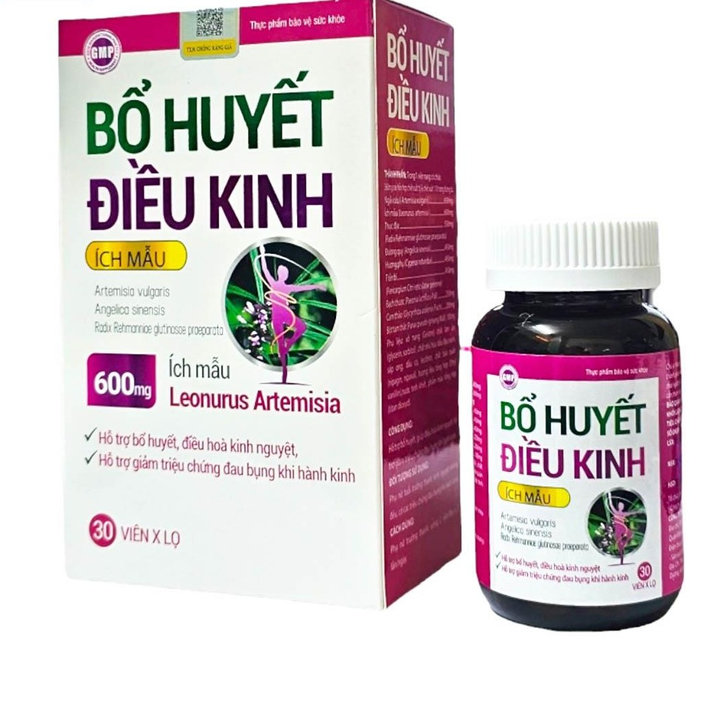 Bổ Huyết Điều Kinh Ích Mẫu Hộp 30 Viên- Tradiphar