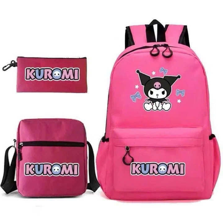Set Balo 3 Món Đi Học Kuromi Siêu Hót Vừa A4 Ts59hd-sam Store