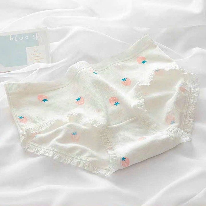 Alternative view of Combo 5 Quần Lót Nữ Cotton Dễ Thương Họa Tiết Hoạt Hình, Cạp Cao Co Giãn, Chất Liệu Thoáng Mát – Freesize Từ 35-55kg - Xim Phạm