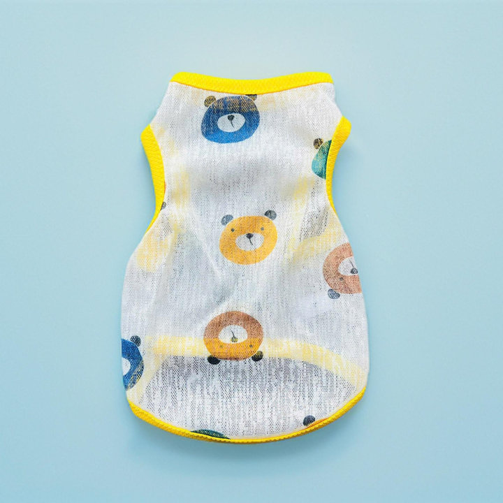 Áo Thun Ba Lỗ Thông Hơi Siêu Cute Từ 1-7kg Dành Cho Thú Cưng Chó Mèo