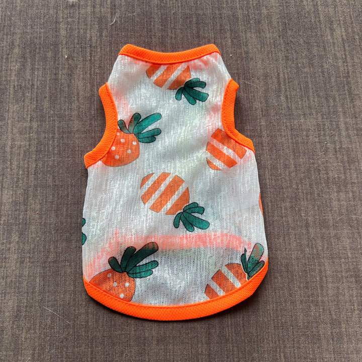 Alternative view of Áo Thun Ba Lỗ Hoạ Tiết Trái Cây Thông Hơi Siêu Cute Từ 1-7kg Dành Cho Thú Cưng Chó Mèo