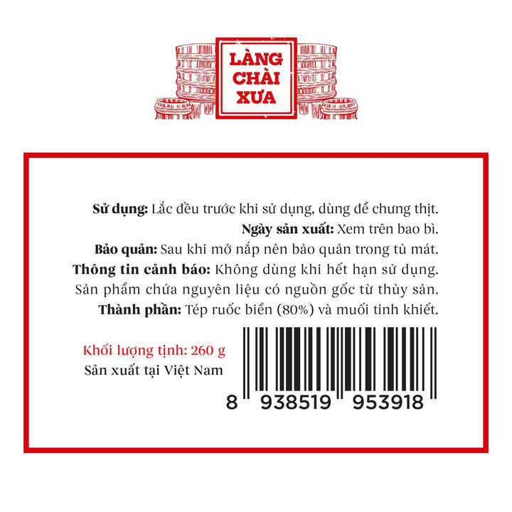 Alternative view of [chai 260g] Mắm Tép Thùng Gỗ Làng Chài Xưa Chưng Thịt Rất Ngon, Lên Men Truyền Thống