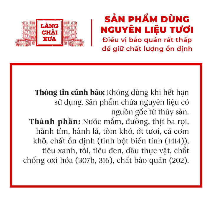 Alternative view of [hủ 250g] Kho Quẹt Nồi Đất Làng Chài Xưa Thơm Ngon Đặc Biệt Full Topping Tôm Khô, Cá Cơm Rim, Thịt Ba Rọi, Tốp Mỡ Mắm Nhỉ