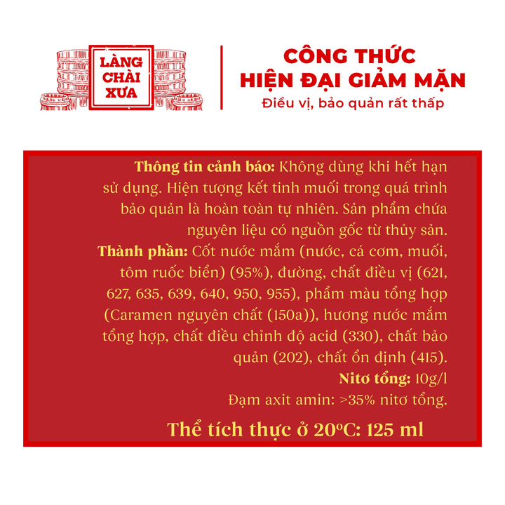 Alternative view of Nước Mắm Tôm Biển Hồng Ngọc Đại Dương 125ml - Làng Chài Xưa