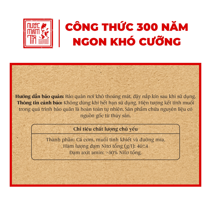 Alternative view of Lốc 10 Chai Nước Mắm Tĩn Nhãn Đỏ Cá Cơm Than Mini 40n 60ml - Nước Mắm Tĩn