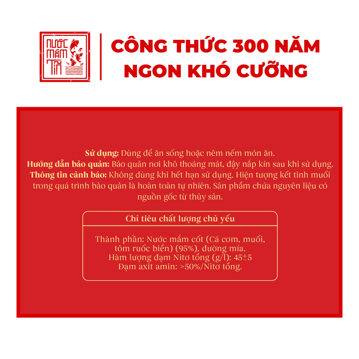 Alternative view of Cặp 2 Chai Nước Mắm Tĩn Tôm Biển Hồng Ngọc Đại Dương Độ Đạm 45n 500ml - Nước Mắm Tĩn