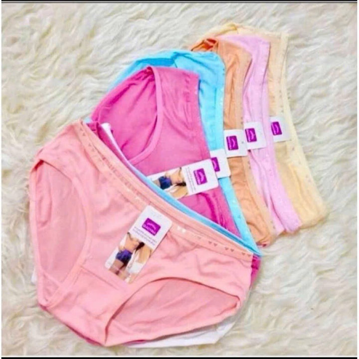 Combo 5quần Lót Nữ Cotton Cạp Thun Mềm Mịn Thoáng Khí, Nhiều Màu, Thấm Hút Tốt, Thời Trang 2626