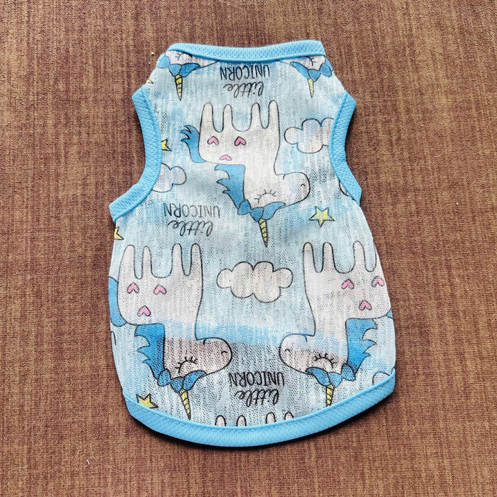 Alternative view of Áo Thun Ba Lỗ Hoạ Tiết Ngựa Xinh Thông Hơi Siêu Cute Từ 1-7kg Dành Cho Thú Cưng Chó Mèo