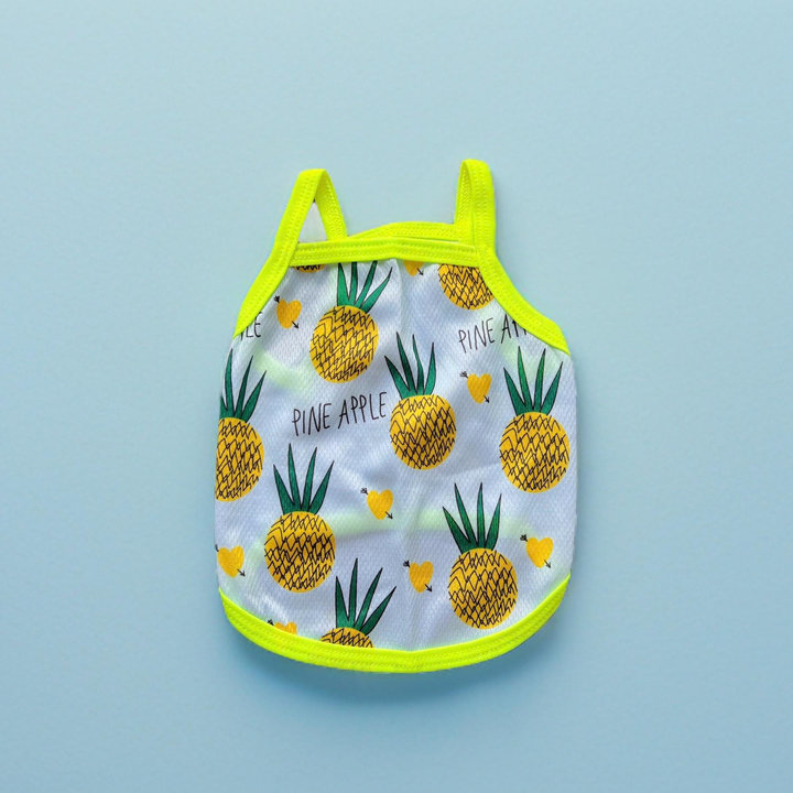 Áo Thun Hai Dây Quả Thơm Thông Hơi Siêu Cute Từ 1-7.5kg Dành Cho Thú Cưng Chó Mèo