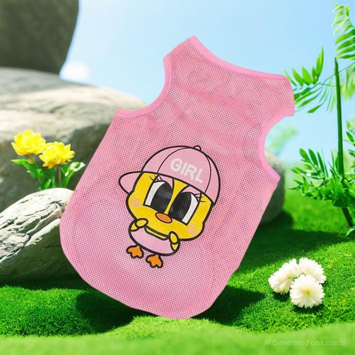 Áo Lưới Hồng Mát Mẻ Từ 1.5-10kg Cho Chó Mèo