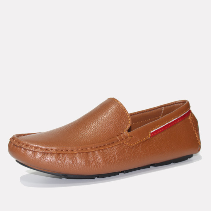 Alternative view of Giày Moca Nam Michilux Classic Moccasin Csms0 Da Bò Thật - Màu Nâu Bò