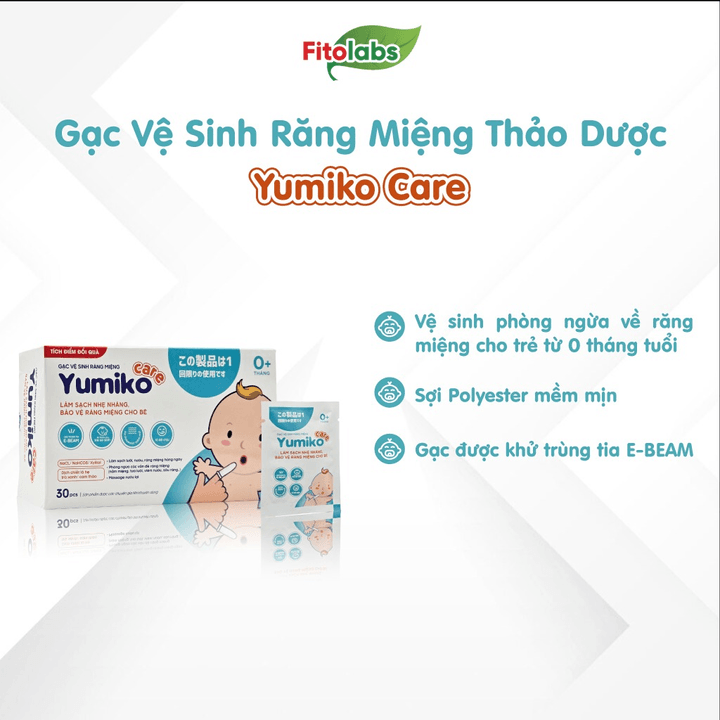Gạc Vệ Sinh Răng Miệng Yumiko Care 30 Gói