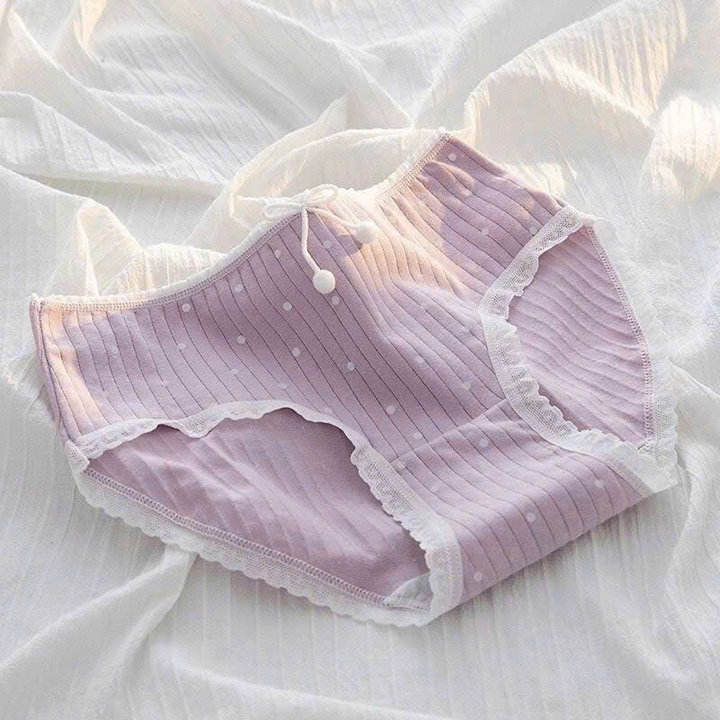 Alternative view of Quần Lót Nữ Nơ Tím Cotton Mềm Mại - Thiết Kế Thoáng Mát - Xim Phạm