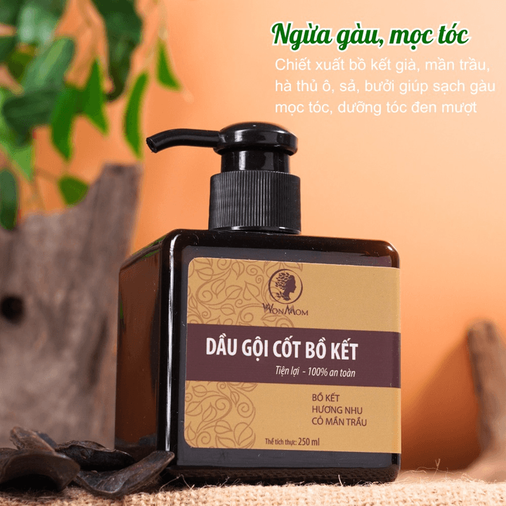 Alternative view of Dầu Gội Cốt Bồ Kết Sạch Gàu, Mọc Tóc Nhanh Wonmom 250ml