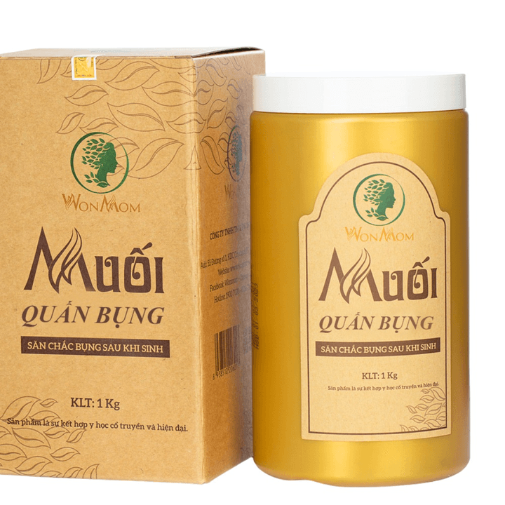 Muối Quấn Bụng Giảm Eo Sau Sinh Wonmom 1000g