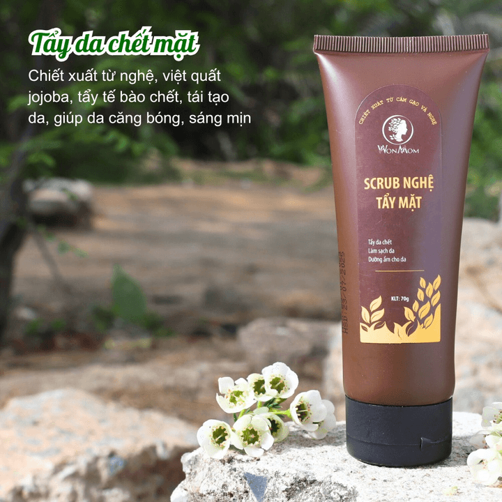 Alternative view of Scrub Nghệ Tẩy Mặt Sáng Da Ngừa Mụn Wonmom 70g