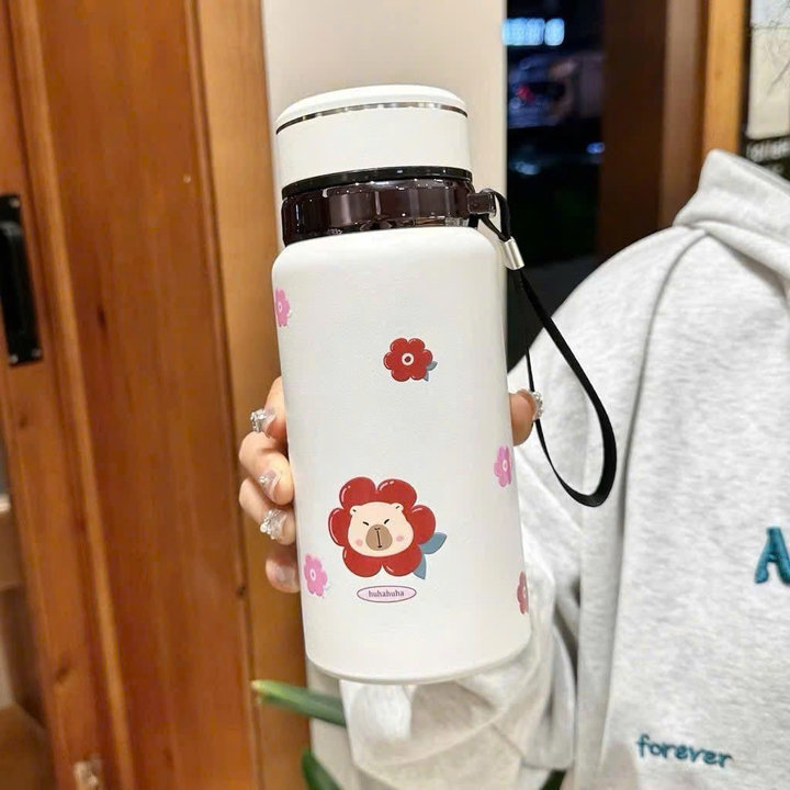 Alternative view of Bình Giữ Nhiệt Hoạt Hình 800ml Inox 316 Quai Xách Tiện Lợi - Gdn