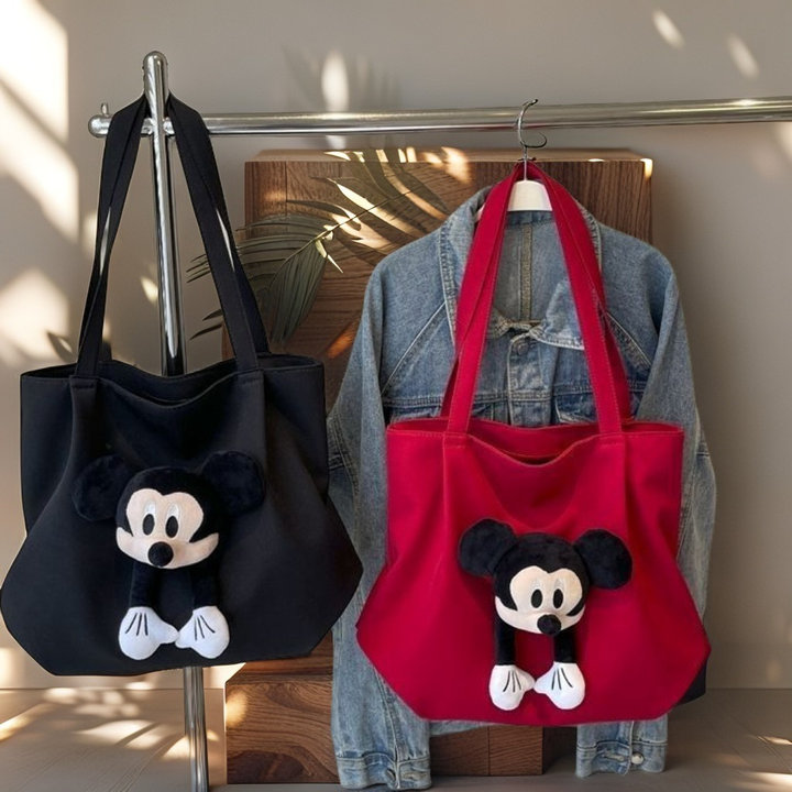 Túi Vải Canvas Mickey Cực Chất Cho Nàng Sành Điệu Wh821 - Winnie House