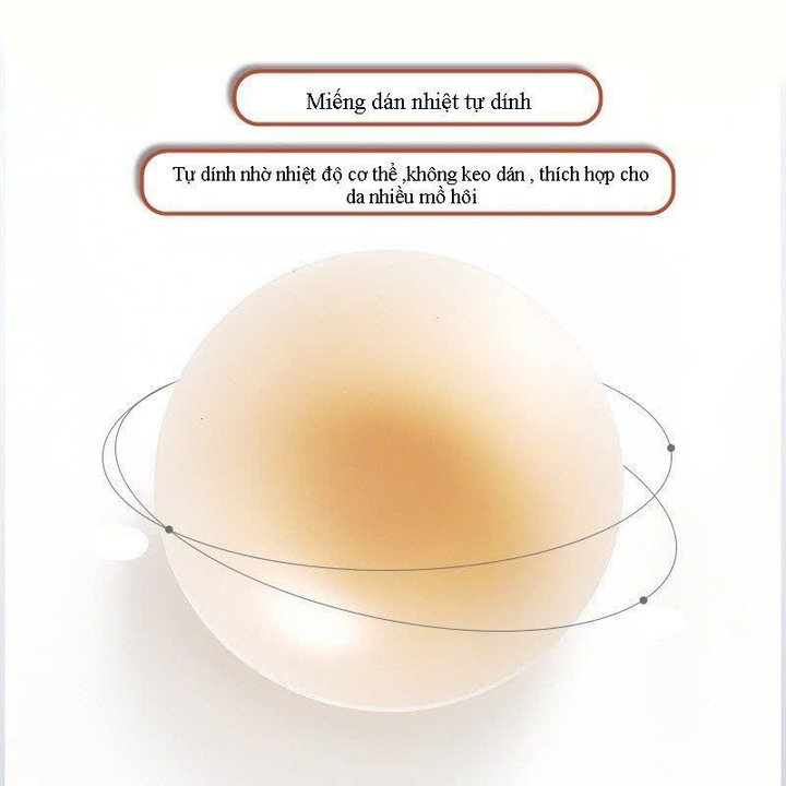 Alternative view of Miếng Ngực Silicon Nhiệt Tự Dán Siêu Dính