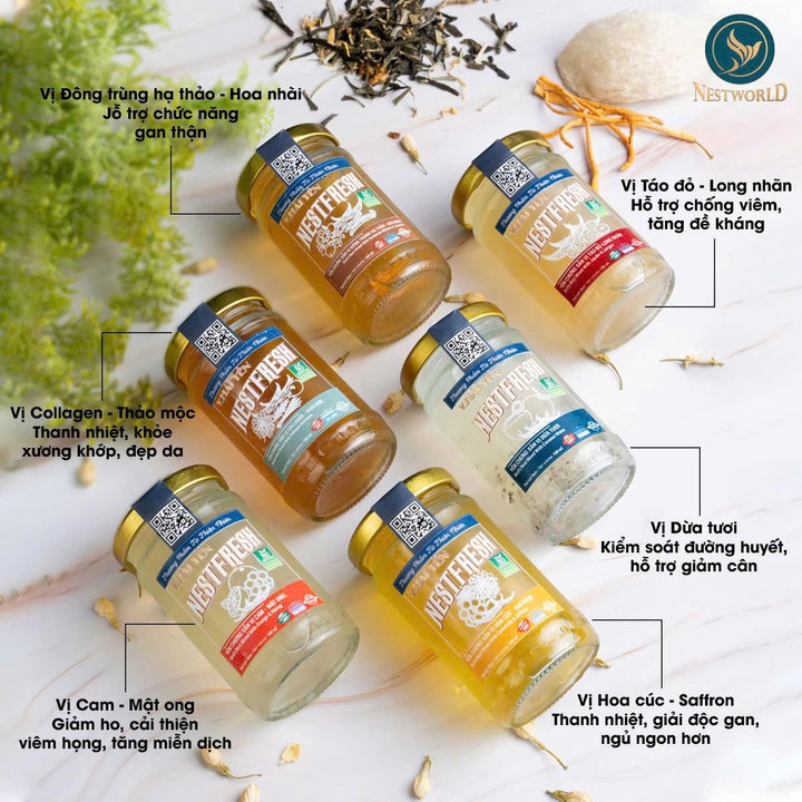 Alternative view of [hỏa Tốc Hcm] Set 6 Yến Chưng Tươi Thanh Trùng Nestfresh 100ml (10gram Yến Tươi) - Đủ 6 Vị