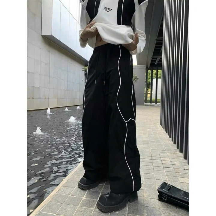 Quần Jegger Chạy Viền Phản Quang Dây Rút Lưng Cao Nam Nữ Unisex Gu62fc-sam Store