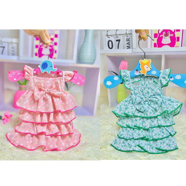 Đầm Tầng Hoa Nhí Siêu Ngọt Tươi Mát Dễ Thương Từ 0.5-12kg Dành Cho Thú Cưng Chó Mèo
