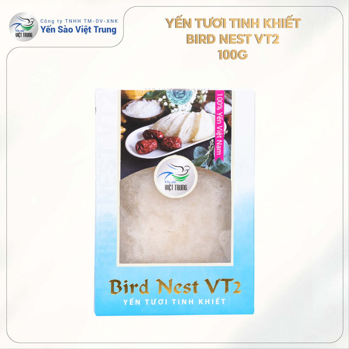 [hoả Tốc Hcm] Yến Sào Việt Trung - Yến Tươi Tinh Khiết - Bird Nest Vt2
