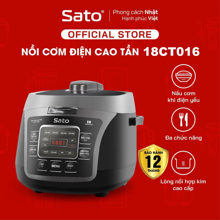 Nồi Cơm Điện Cao Tần Sato 18ct016 - Hàng Chính Hãng