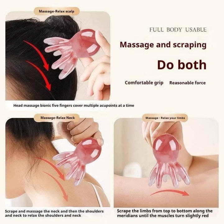 Alternative view of Set 8 Lược Massage Gaĩ Đầu Xả Stress Tiện Dụng