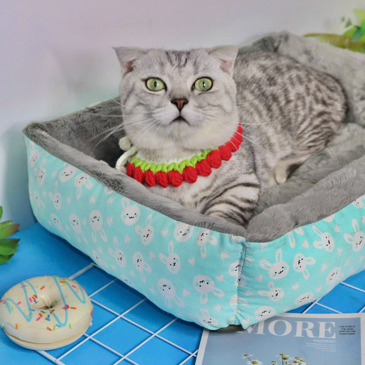 Alternative view of Nệm Vuông Thỏ Giường Dưới 5kg Cho Thú Cưng Chó Mèo