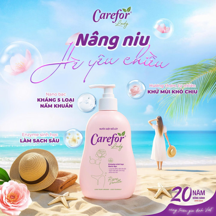 Alternative view of Nước Giặt Đồ Lót Chuyên Dụng Carefor Lady Chai 300ml