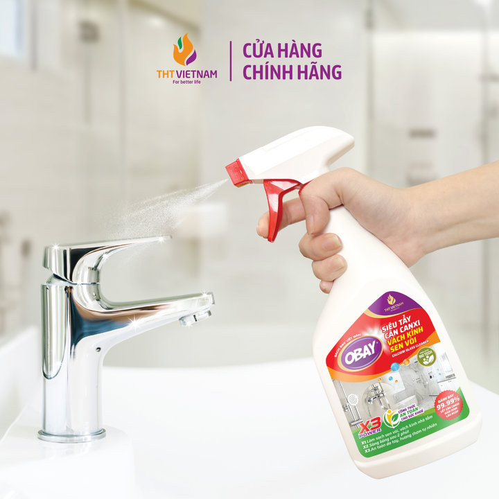 Alternative view of Siêu Tẩy Cặn Canxi Vách Kính, Sen Vòi Obay 450ml