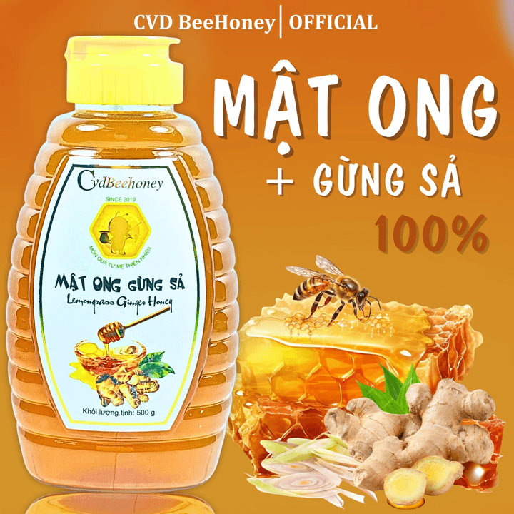Mật Ong Gừng Sả 500g - Cvdbeehoney