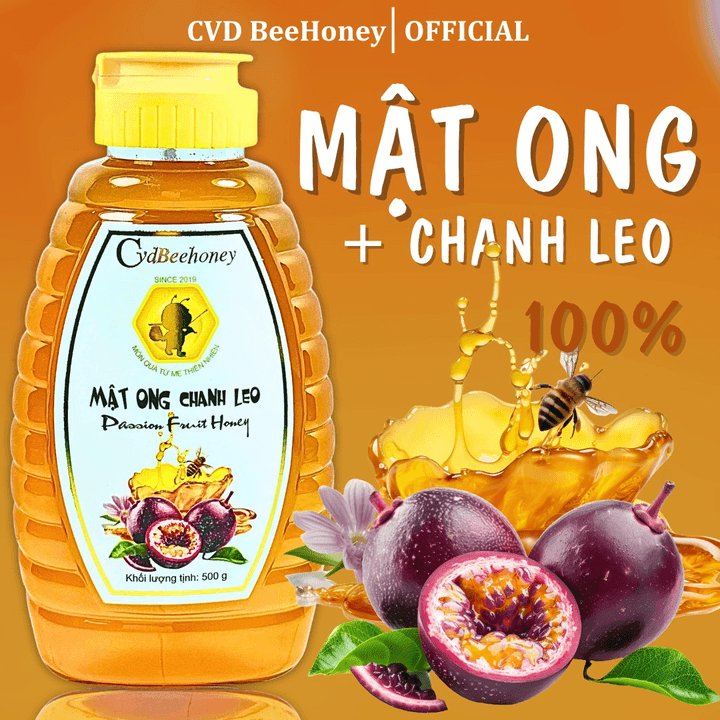 Mật Ong Chanh Leo 500g - Cvdbeehoney