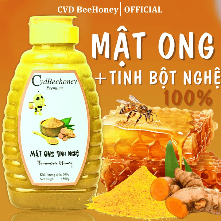 Mật Ong Tinh Nghệ 500g - Cvdbeehoney