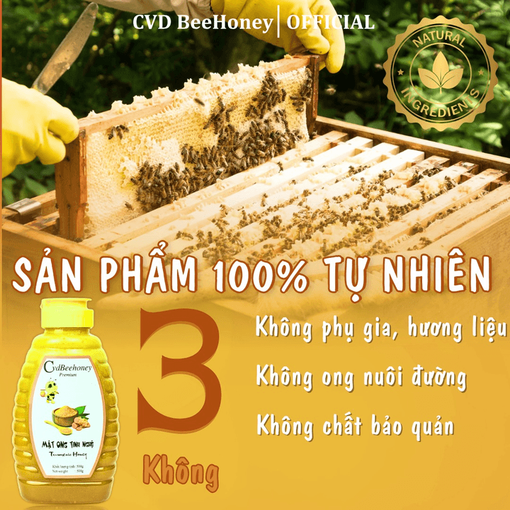 Alternative view of Mật Ong Tinh Nghệ 500g - Cvdbeehoney