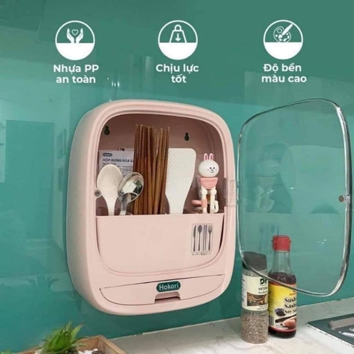 Hộp Đựng Đũa Dán Tường Hokori
