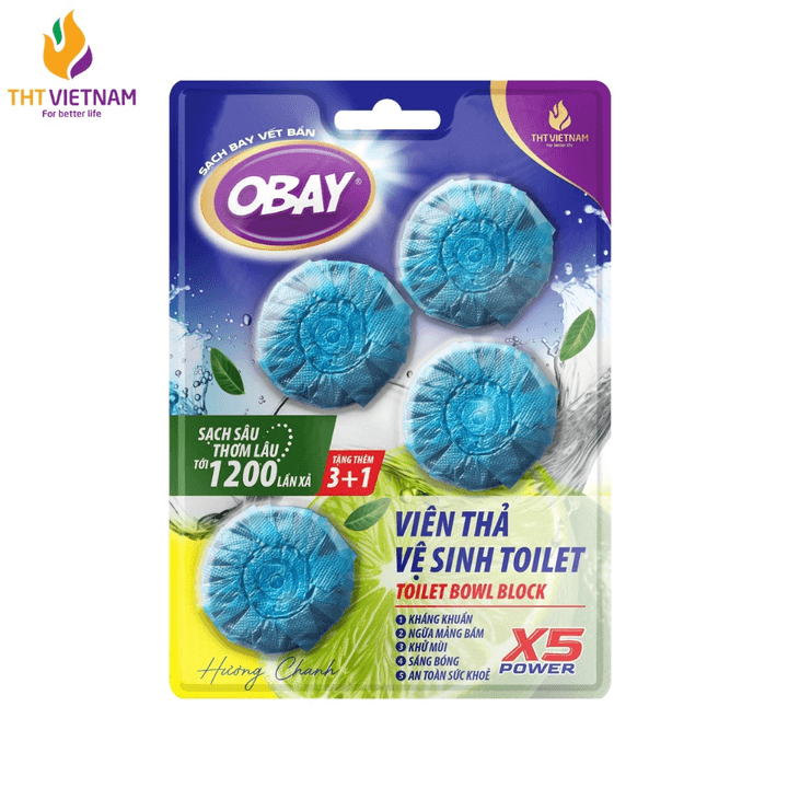 Viên Thả Vệ Sinh Toilet Obay - Vỉ 4 Viên