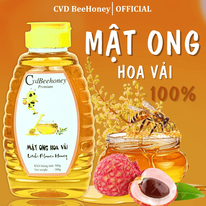 Mật Ong Hoa Vải 500g - Cvdbeehoney