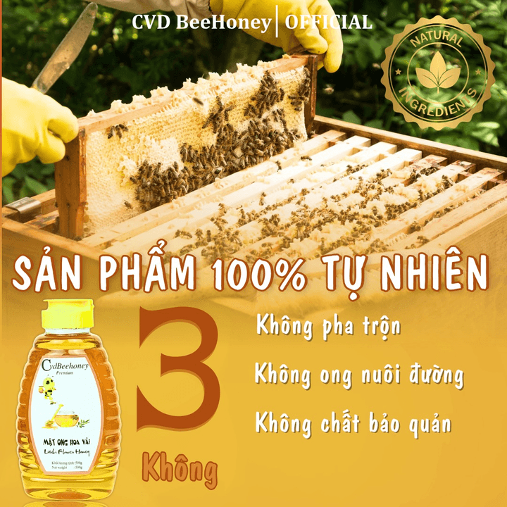 Alternative view of Mật Ong Hoa Vải 500g - Cvdbeehoney
