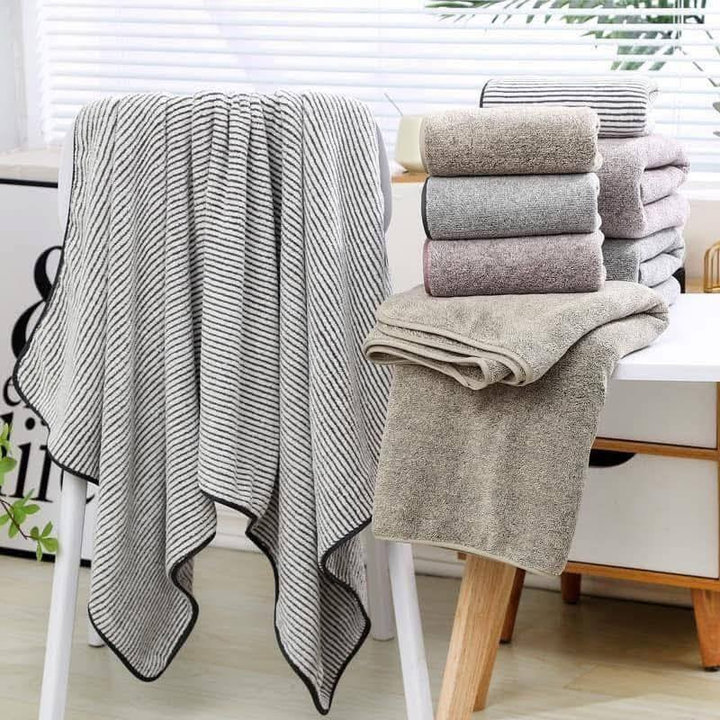 Set 2 Khăn Tắm Cotto, Thấm Hút Tốt