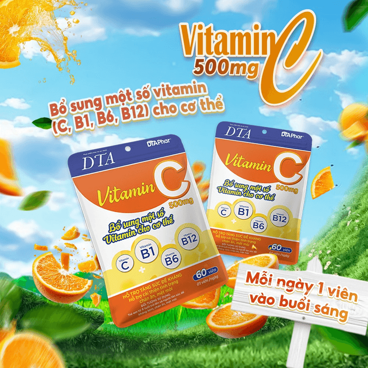 Alternative view of Tpbvsk Vitamin C Dta - Hỗ Trợ Bổ Sung Vitamin C Và Vitamin Nhóm B - Gói 60 Ngày Và 120 Ngày