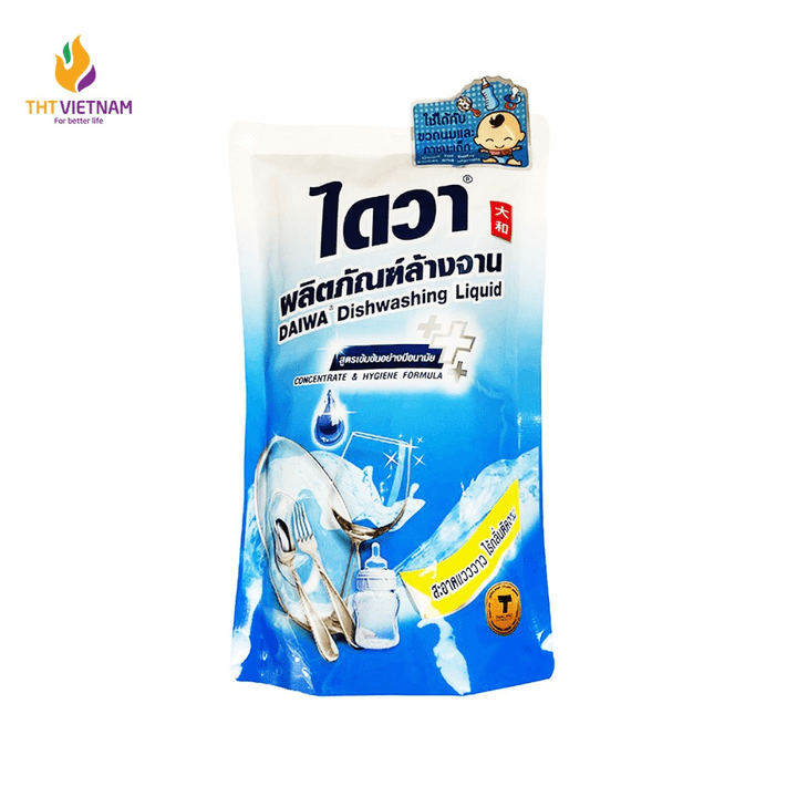 Nước Rửa Chén Bát Đậm Đặc Không Mùi Daiwa - Túi 500ml