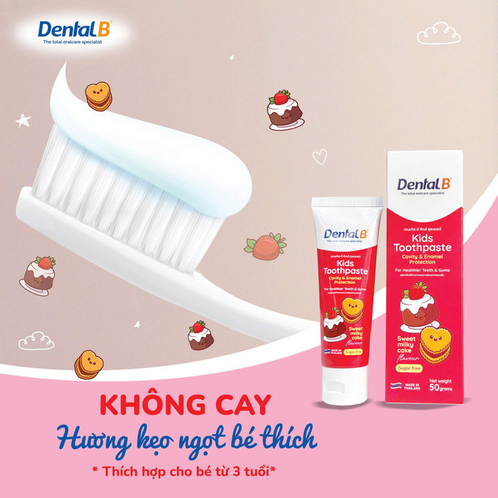 Alternative view of Kem Đánh Răng Thảo Dược Trẻ Em Dental B Thái Lan Vị Kẹo Ngọt 50gr