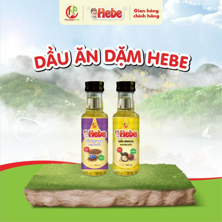 Combo 2 Dầu Hạt Lanh - Dầu Macca 100ml Hebe