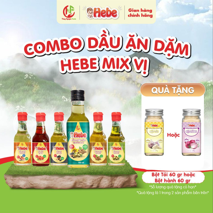 Combo 6 Dầu Chiên Xào - Dầu Cá Hồi - Dầu Mè - Dầu Olive - Dầu Gấc - Dầu Óc Chó 60ml -150ml